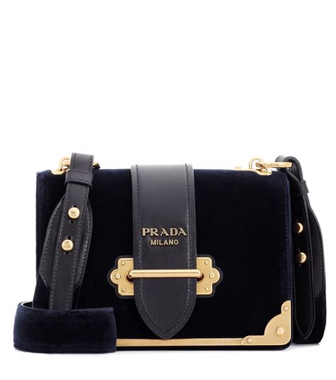 the prada cahier soft bag blue marine
